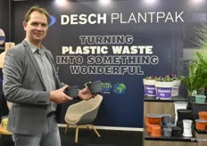 Richard Schrama, sales manager Nederland van Desch Plantpak, was blij om weer op de beurs te staan.